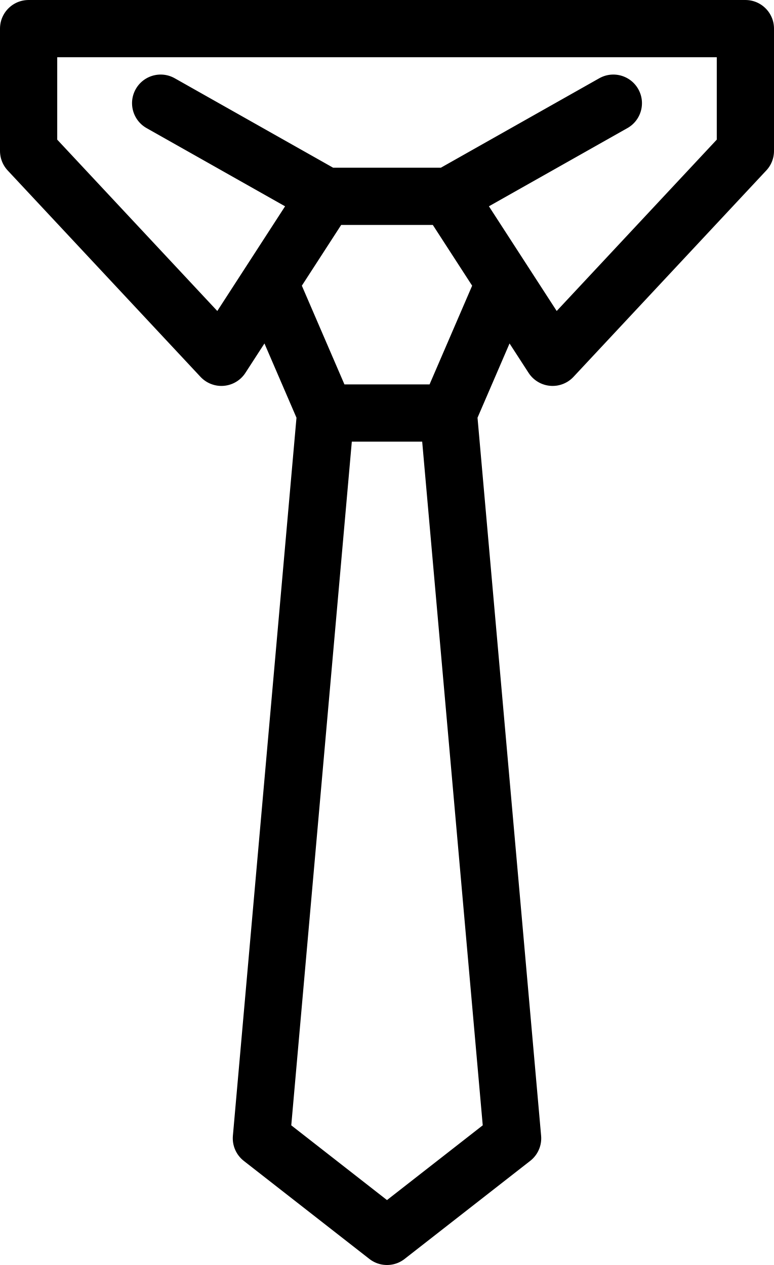 Long Tie Silhouette Cutting Svg Files Free Vectors